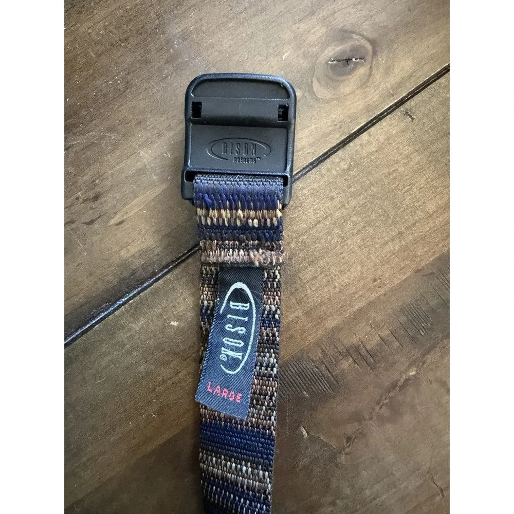 Bison Belt Men's Size Large Elliptagon Buckle up to 42
